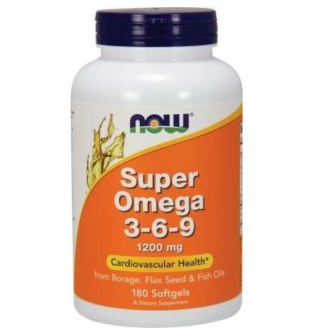 Now Foods Super Omega 3-6-9 1200mg 180 Softgels Now Foods Super Omega 3-6-9 1200mg 180 Softgels