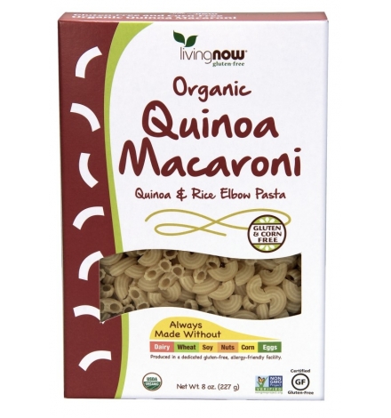 Now Foods Organic Quinoa Macaroni Pasta 227g Now Foods Organic Quinoa Macaroni Pasta 227g