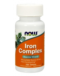 Now Foods Iron Complex 100 Tablets