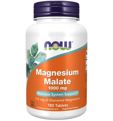 Now Foods Magnesium Malate 1000 mg 180 Tablets