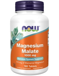 Now Foods Magnesium Malate 1000 mg 180 Tablets