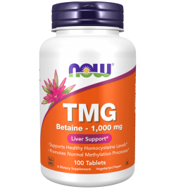 Now Foods TMG Betaine-1000mg 100 Tablets