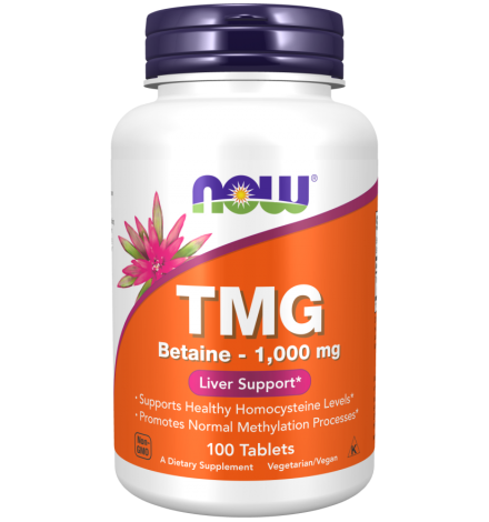 Now Foods TMG Betaine-1000mg 100 Tablets