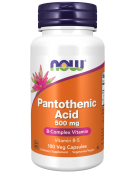 Now Foods Pantothenic Acid 500 mg 100 Veg Capsules