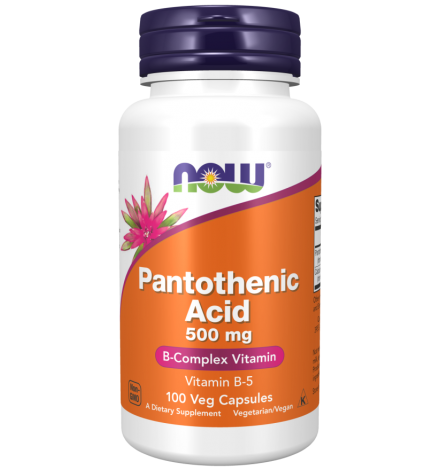 Now Foods Pantothenic Acid 500 mg 100 Veg Capsules