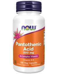 Now Foods Pantothenic Acid 500 mg 100 Veg Capsules