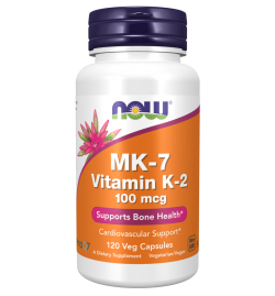 Now Foods Vitamin K-2 MK-7 100mcg 120Veg Capsules