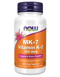 Now Foods Vitamin K-2 MK-7 100mcg 120Veg Capsules