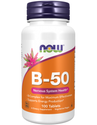 Now Foods Vitamin B-50 mg 100 Tablets