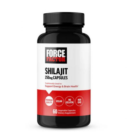 Force Factor Shilajit 250mg - 60 Capsules