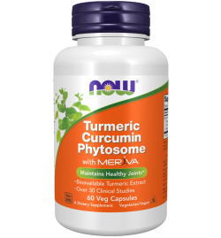 Now Foods Turmeric Curcumin Phytosome 60 Veg Capsules