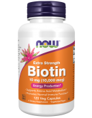 Now Foods Biotin 10mg (10,000 mcg) Extra Strenght - 120VCaps