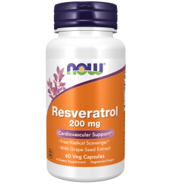 Now Foods Natural Resveratrol 200mg - 60VCaps