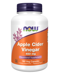 Now Foods Apple Cider Vinegar 450mg 180Veg Capsules