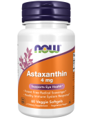 Now Foods Astaxanthin 4 mg 60 Veggie Softgels