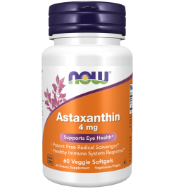 Now Foods Astaxanthin 4 mg 60 Veggie Softgels