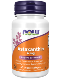 Now Foods Astaxanthin 4 mg 60 Veggie Softgels