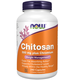 Now Foods Chitosan 500mg Plus Chromium 240Caps